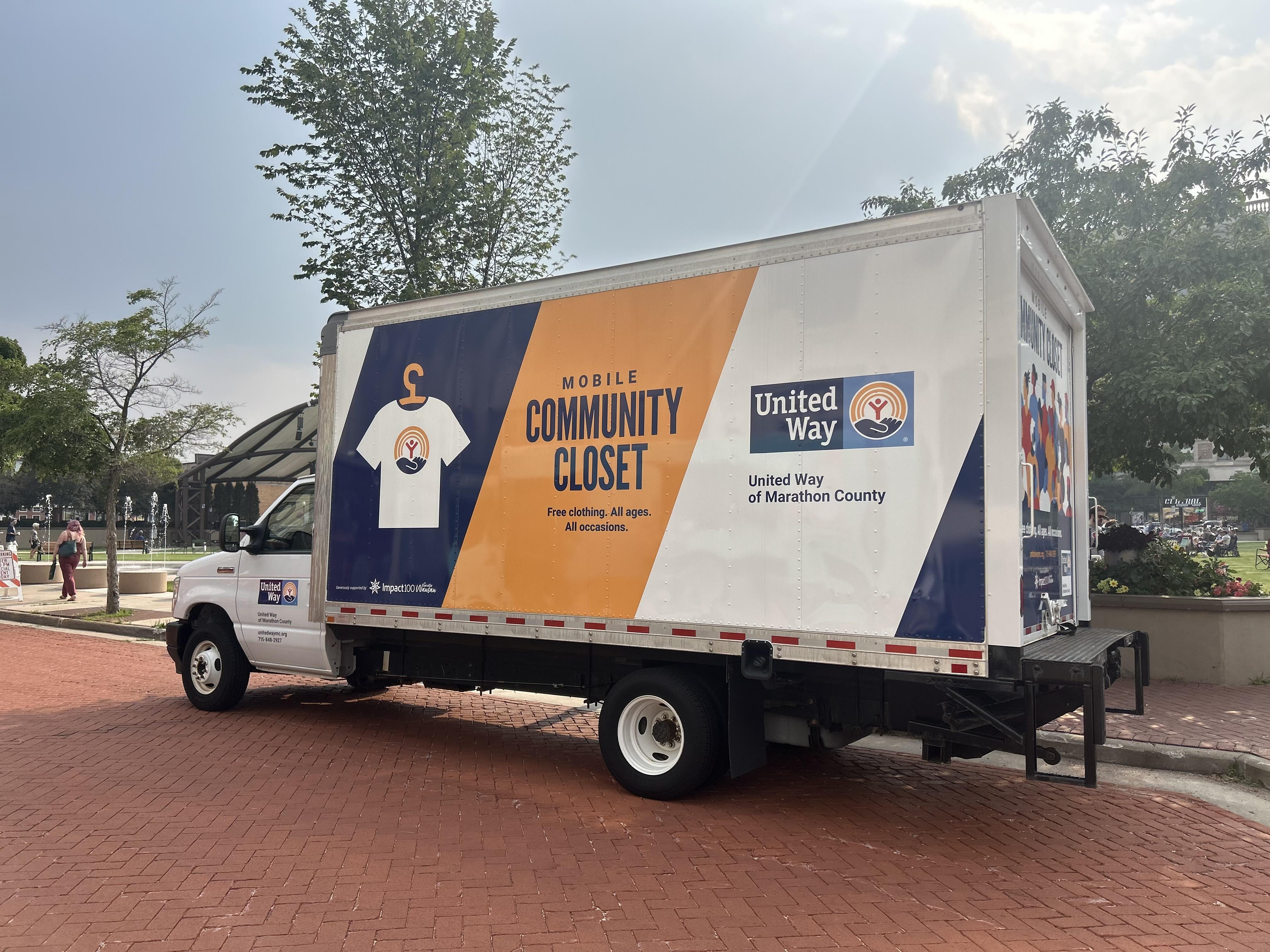 Mobile Truck on street. 