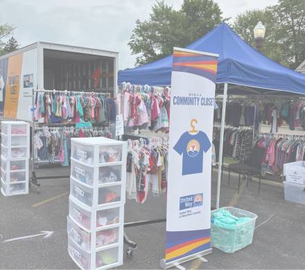 Clothes racks outside 