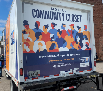 Back of a box truck 
