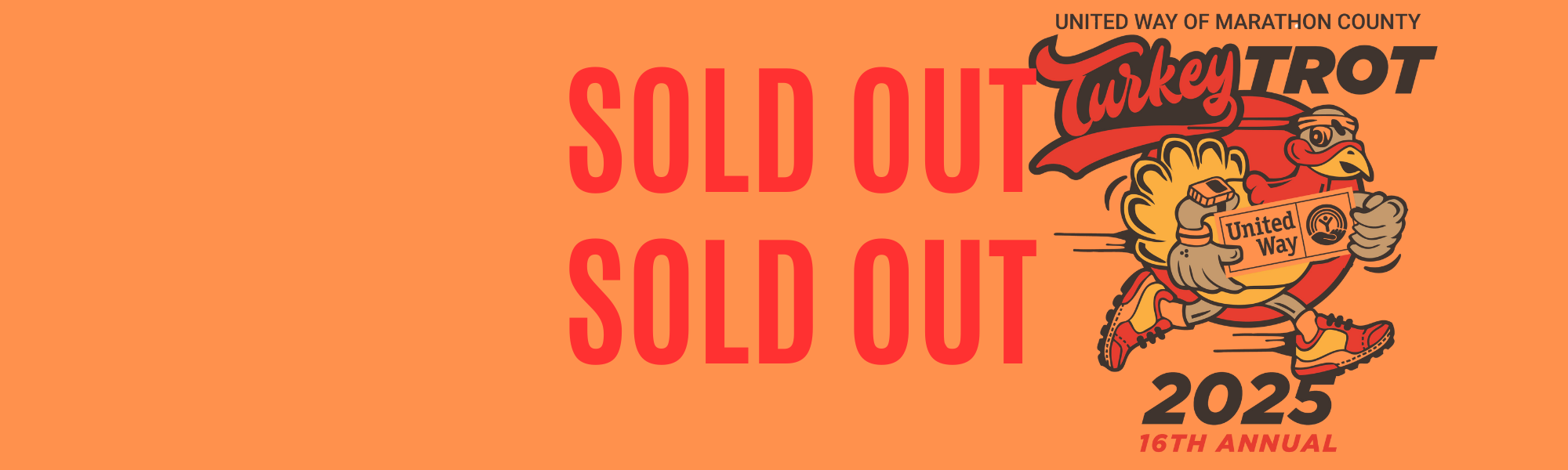 Turkey and "sold out" on the graphic. 